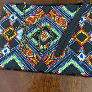 Mary Frances Black Clutch